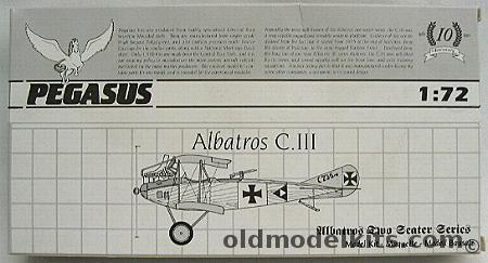 Pegasus 1/72 Albatros C-III Two Seater, 4008 plastic model kit